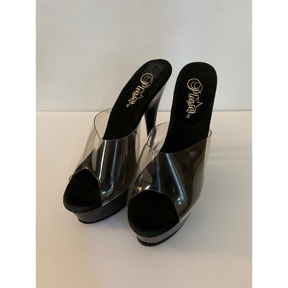 Pleaser Delight Stiletto Heel Clear Women’s Size 7